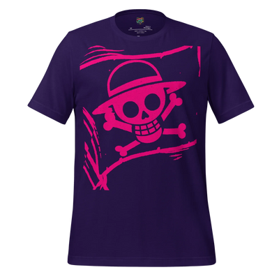 Anime Jolly Roger Tee — Pirate Flag Graphic Team Purple