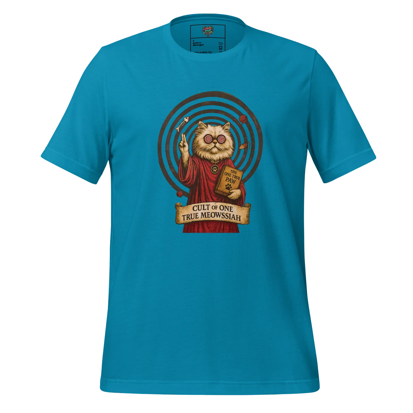 Bow to the Meow Shirt Aqua