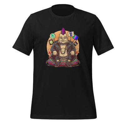 Enlightened Sit-In Punk Buddha Shirt Vintage Black