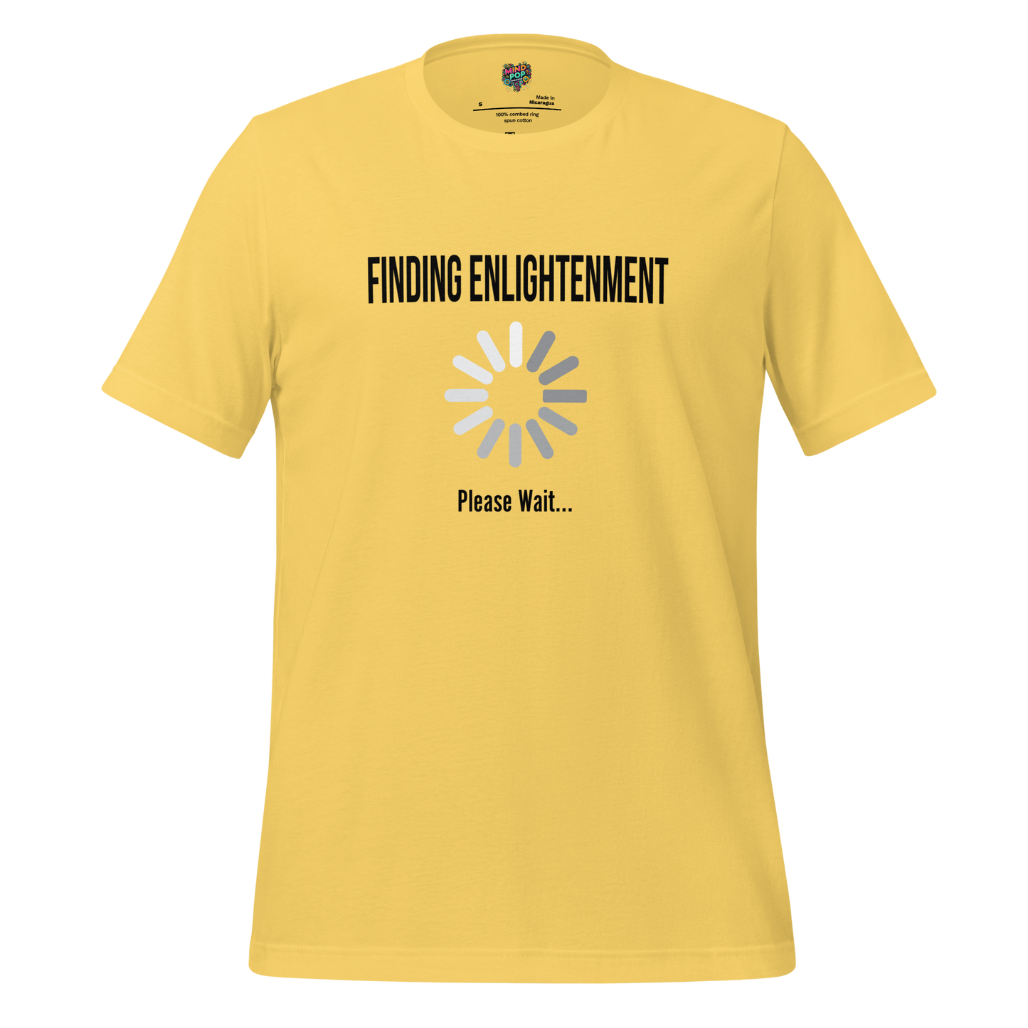 Finding Enlightenment Please Wait Shirt Yellow
