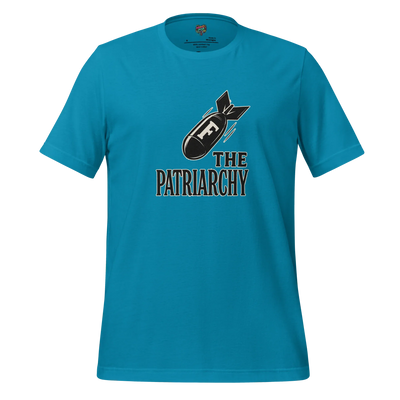 Smash The Patriarchy Tee — Feminist Statement Shirt Aqua