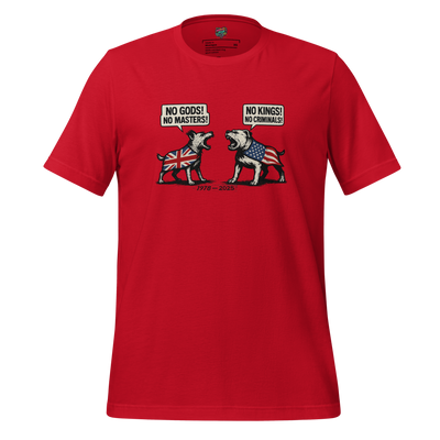 God Gods, No Masters K9 Shirt Red