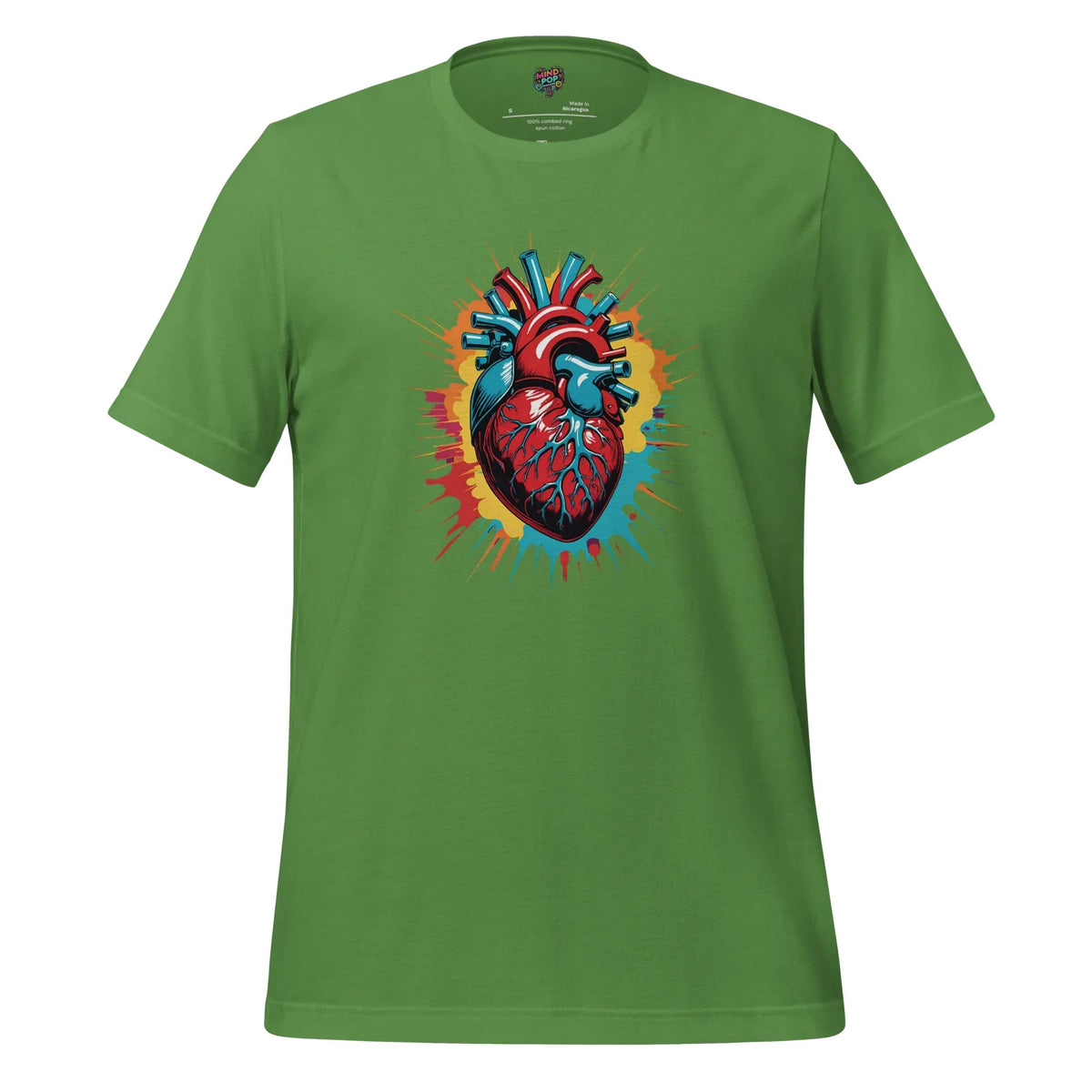 Heartache - Gothic Anatomical Graphic Tee in Leaf