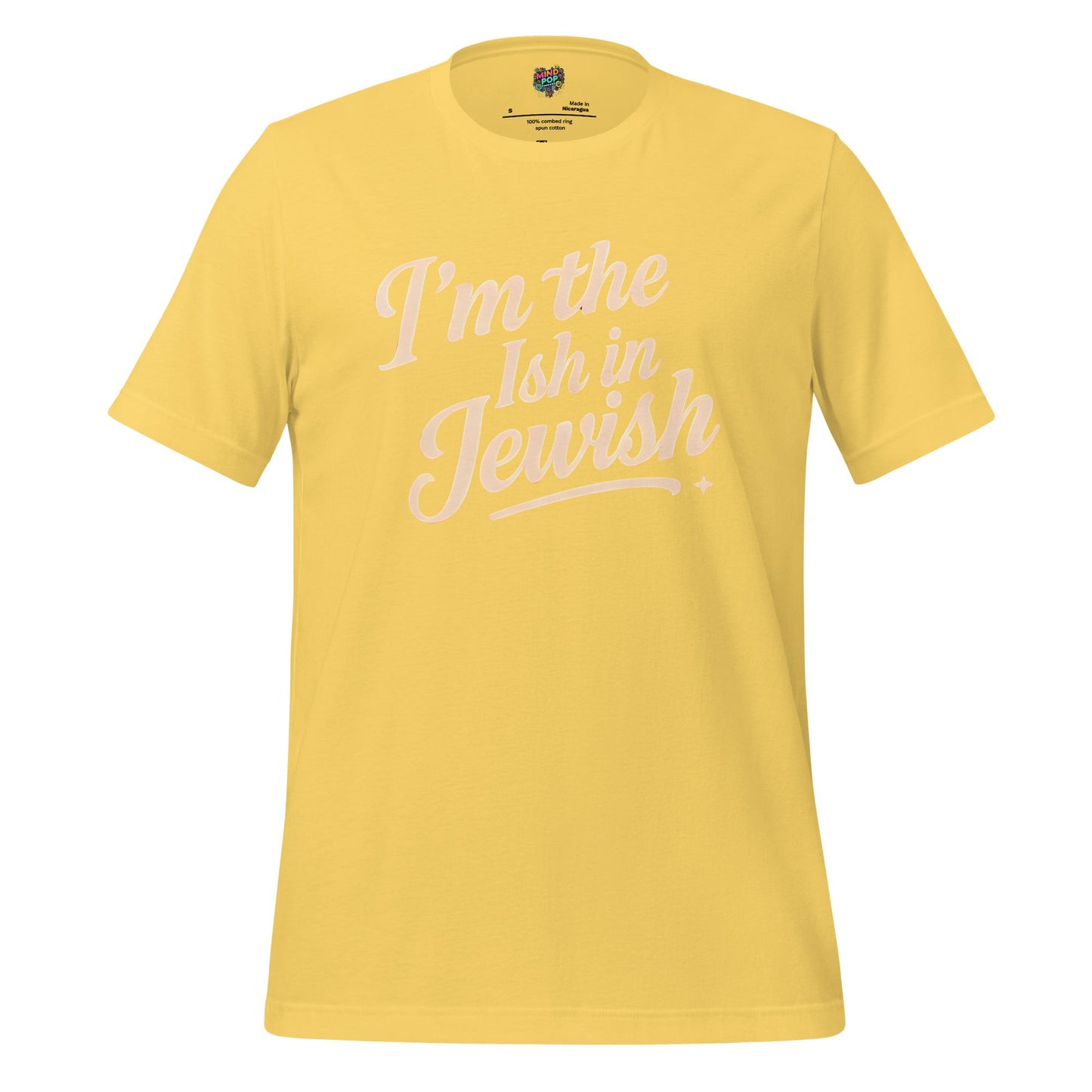 I’m the Ish in Jewish Funny Religion Shirt Yellow
