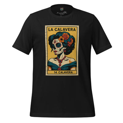 La Dama Azul No.14 Lotería Shirt Vintage Black
