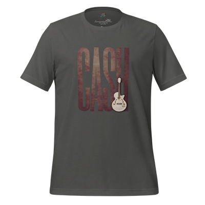 Leather-Look Johnny Cash Tribute Shirt Asphalt