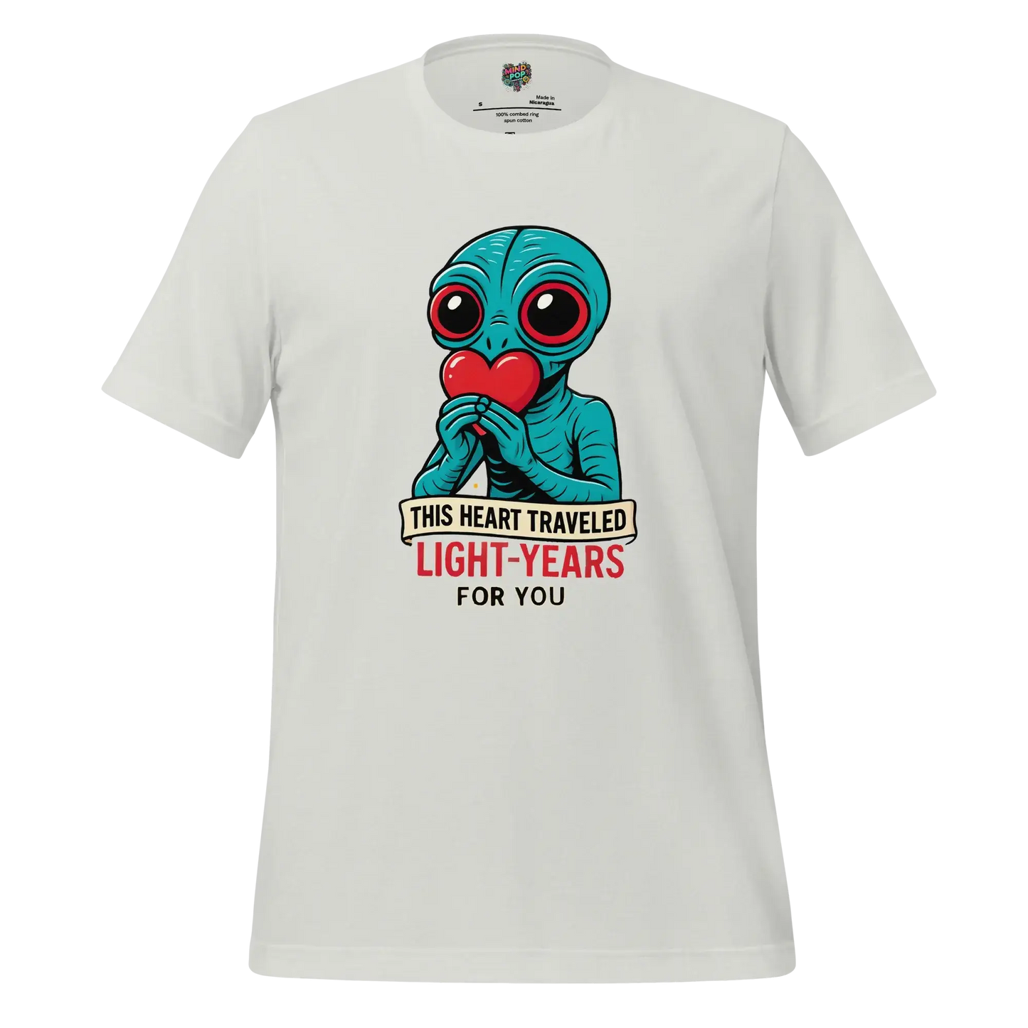 Light Years For You - Alien Love Shirt Silver