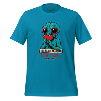 Light Years For You - Alien Love Shirt Aqua