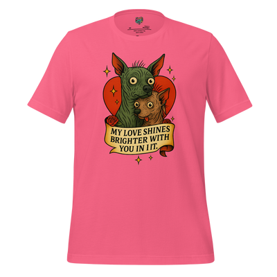 My Love Shines Brighter Graphic Shirt Charity Pink