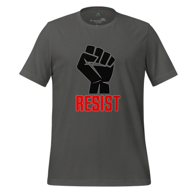 Resist Fist Graphic Tee — Political Protest Shirt Asphalt