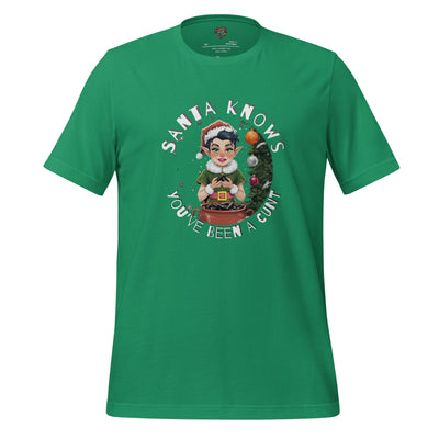 Santa Knows You’ve Been a Cunt Shirt Kelly