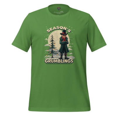 Season’s Grumblings Holiday Tee — Funny Grinch Style Leaf
