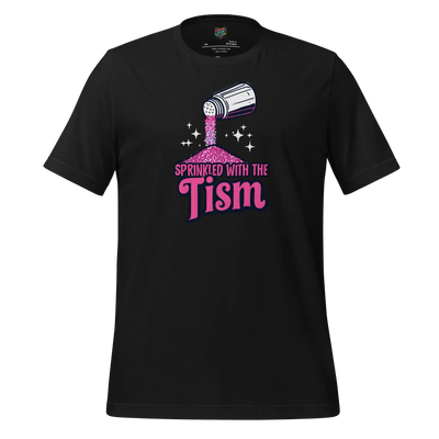 Sprinkled with the ’Tism Glitter Shaker Neurospicy Humor Tee Vintage Black