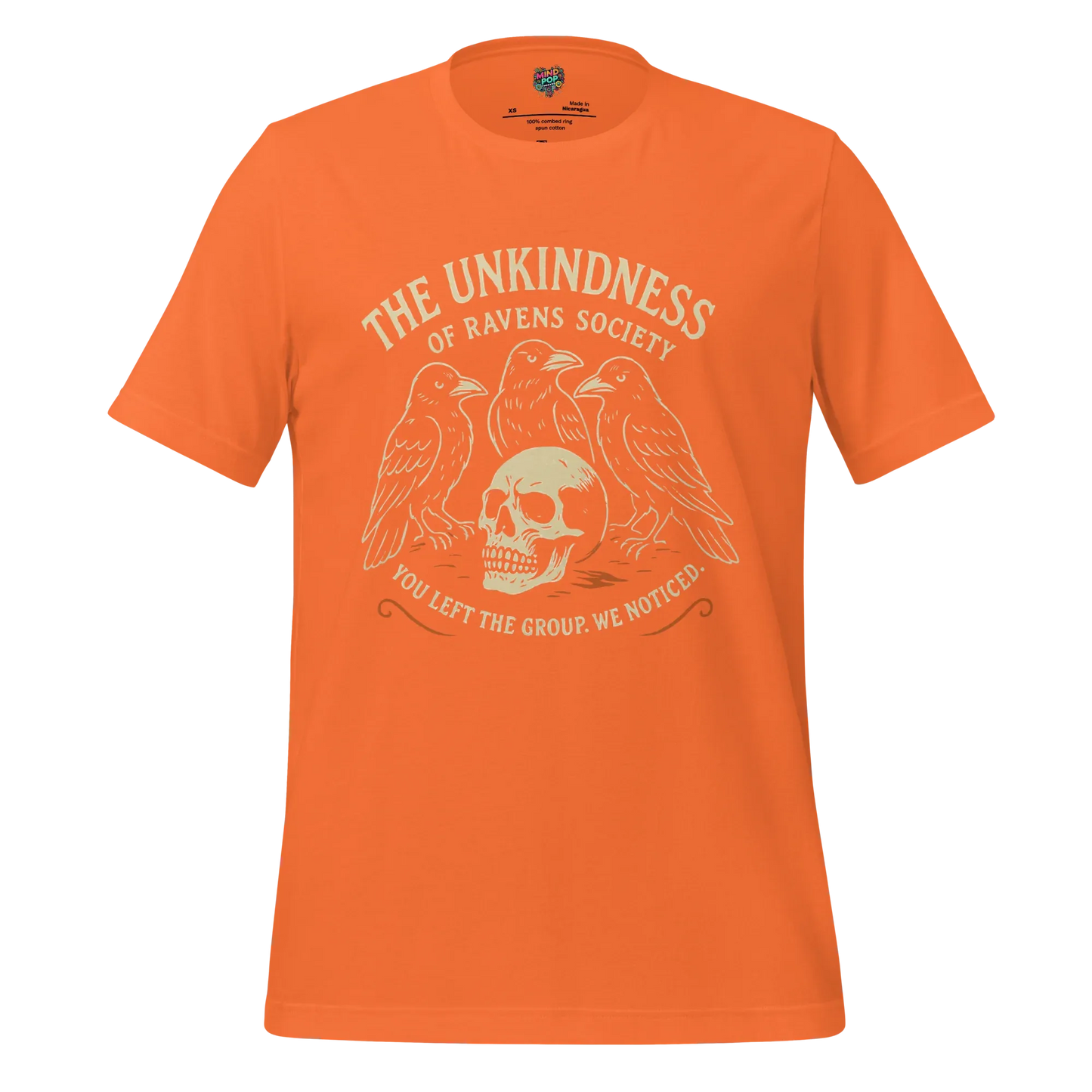 The Unkindness Raven Cult Shirt Orange