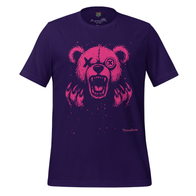 Threadbare Bear - Creepy Cute Shirt Team Purple