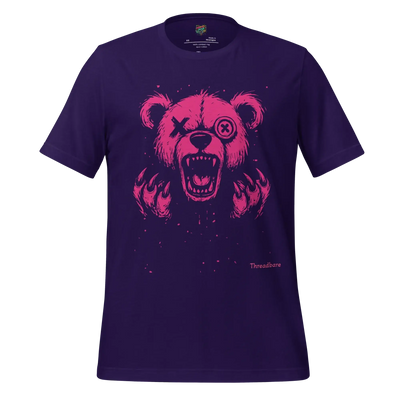 Threadbare Bear - Creepy Cute Shirt Team Purple