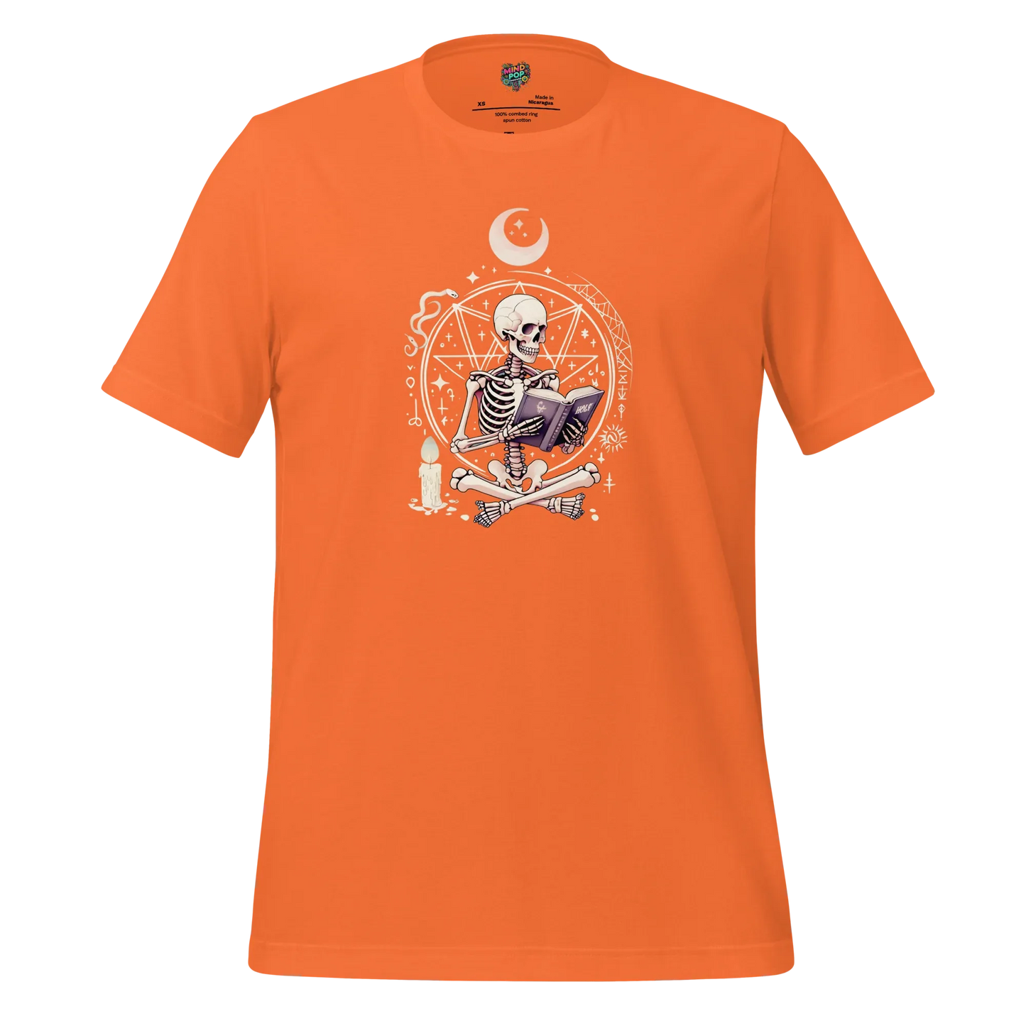 Witchcraft & Revelation Skeleton Shirt Orange