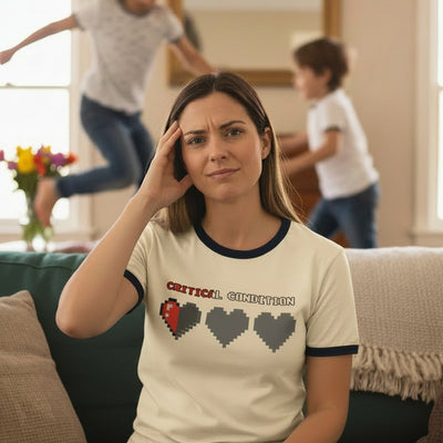 Critical Condition ringer on a mom that is dealing with 2 wild children by game over gear