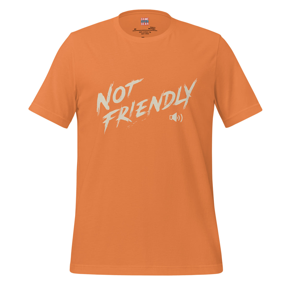 Not Friendly Shirt - tshirt - Game over Gear - Burnt Orange - 2XL - 6433358_4055