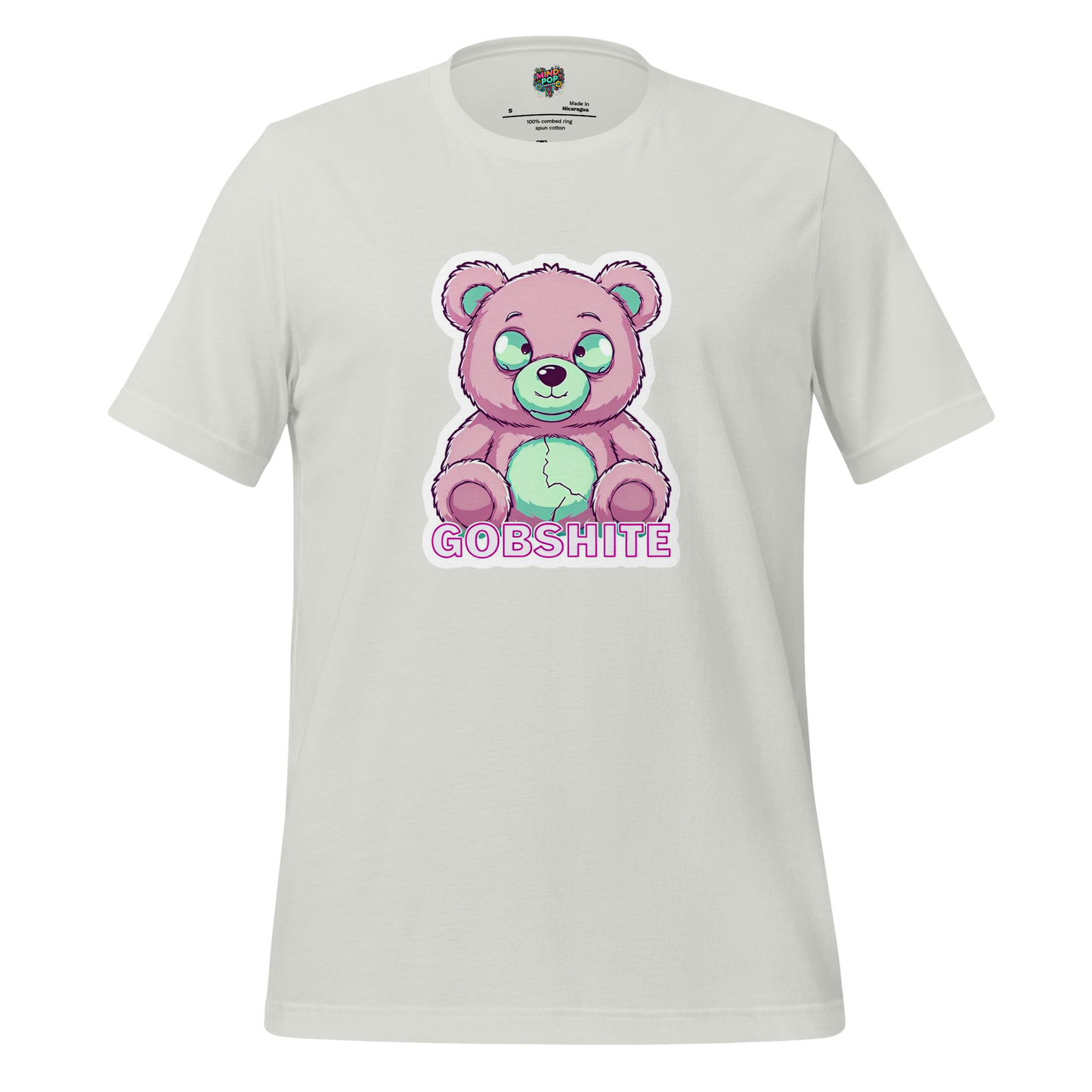 Gobshite Bear Shirt Silver