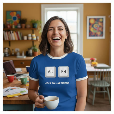 al f4 for happiness Game over gear woman in kitchen laughing