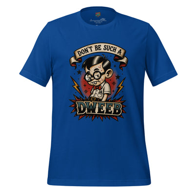 Retro Dweeb Tattoo Flash Graphic Tee - tshirt - MindPop Threads - True Royal - 4XL - 2924847_5322