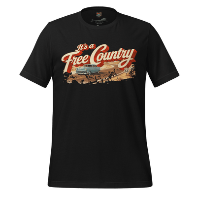 It's a Free Country Shirt Vintage Black
