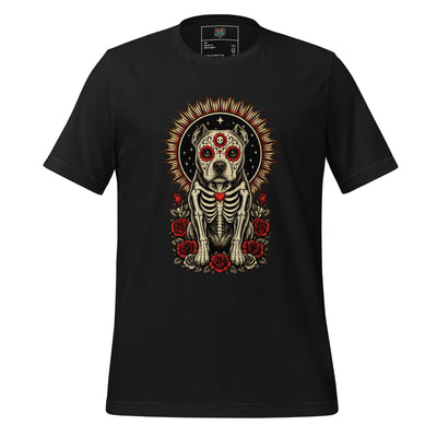 Day of the Dead American Bully Sugar Skull Tee - tshirt - MindPop Threads - Vintage Black - 2XL - 6538720_21598
