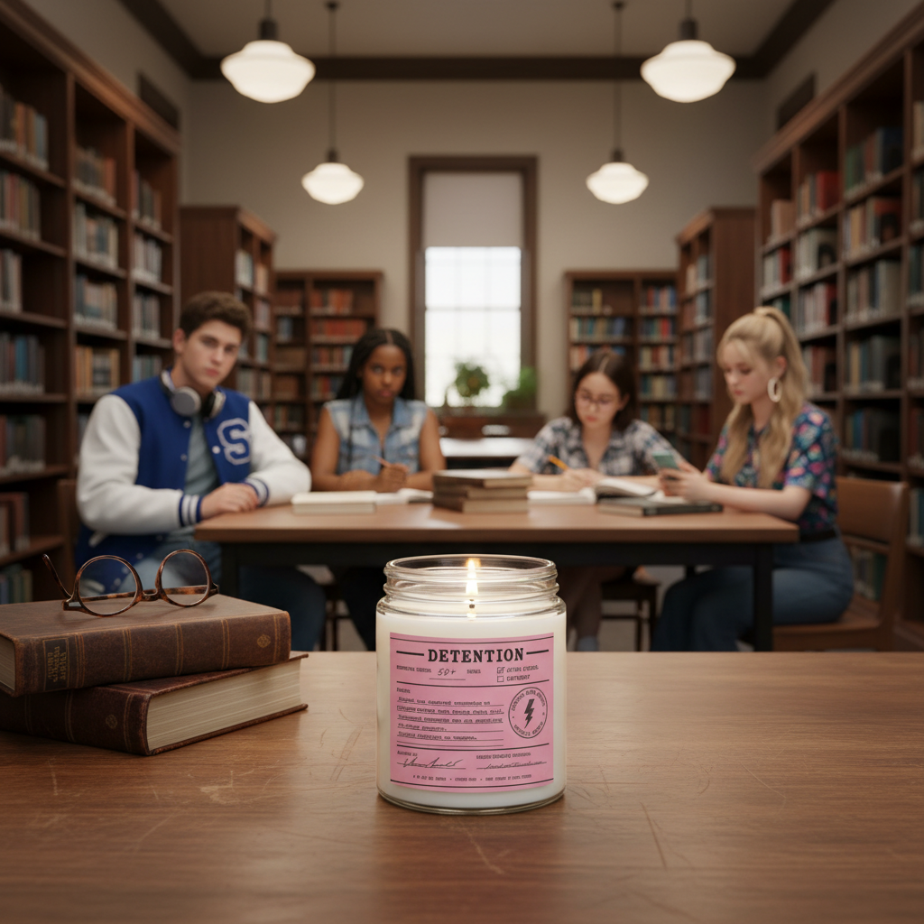 Detention Pink Slip Candle