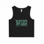 Don't Rush My Calm Organic Cotton Yoga Crop Tank - Tank Top - MPopTop