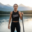 PEACEFUL, NOT PASSIVE Womens Yoga Organic Rib Tank