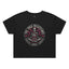 Yoga Resistance Crop Shirt, Boxy Yoga Tee, Snake Meditation Top