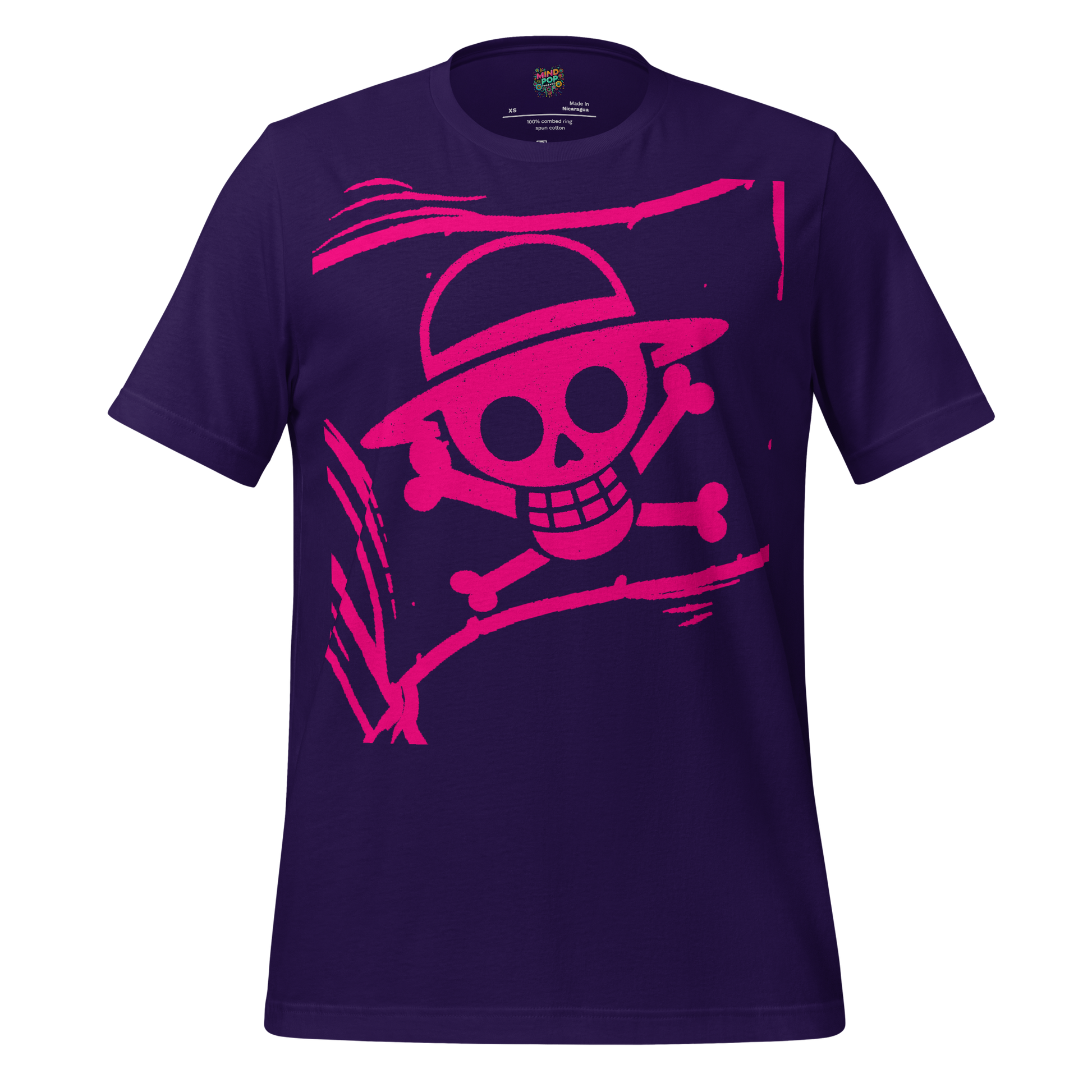 Anime Jolly Roger Tee — Pirate Flag Graphic Team Purple