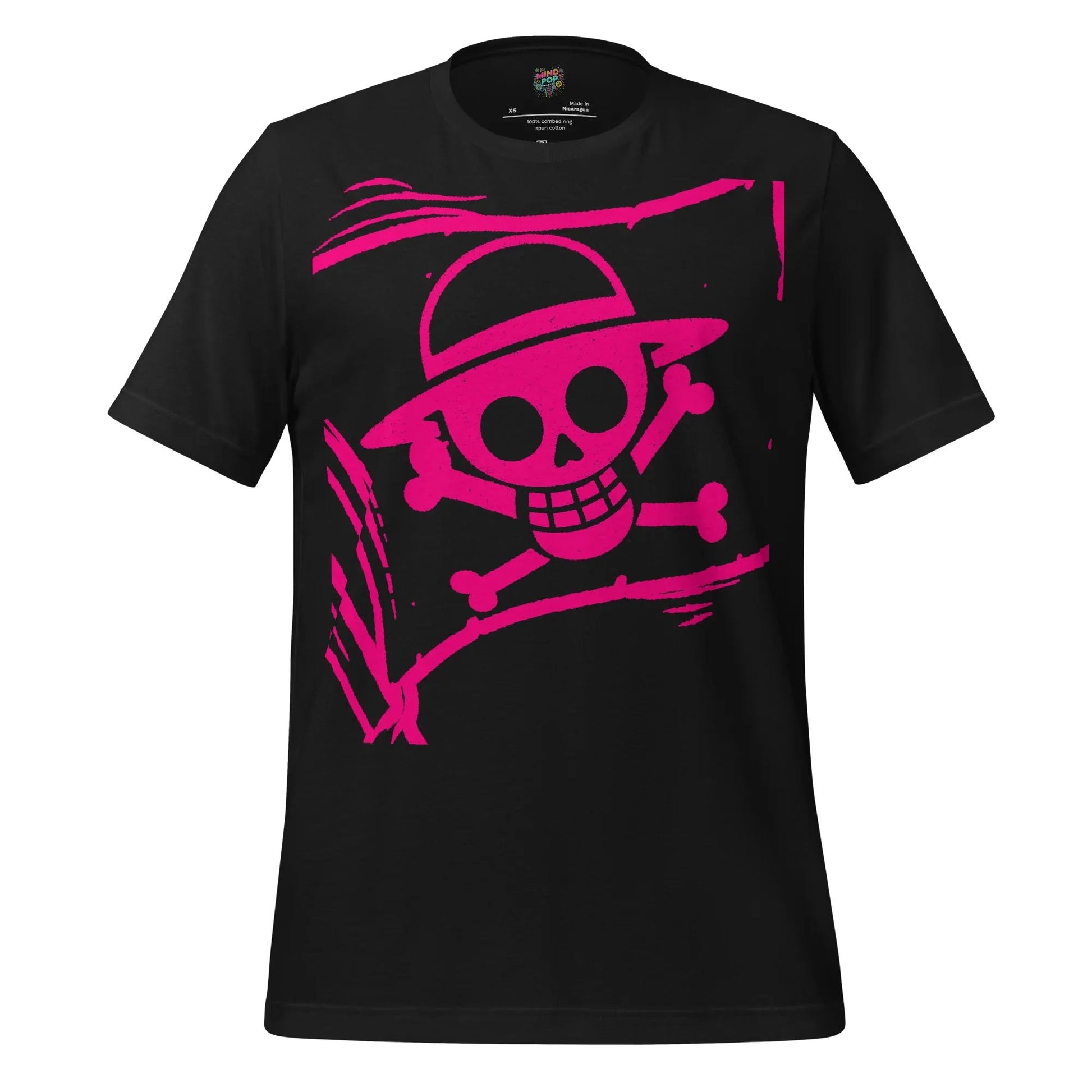 Anime Jolly Roger Tee — Pirate Flag Graphic Vintage Black