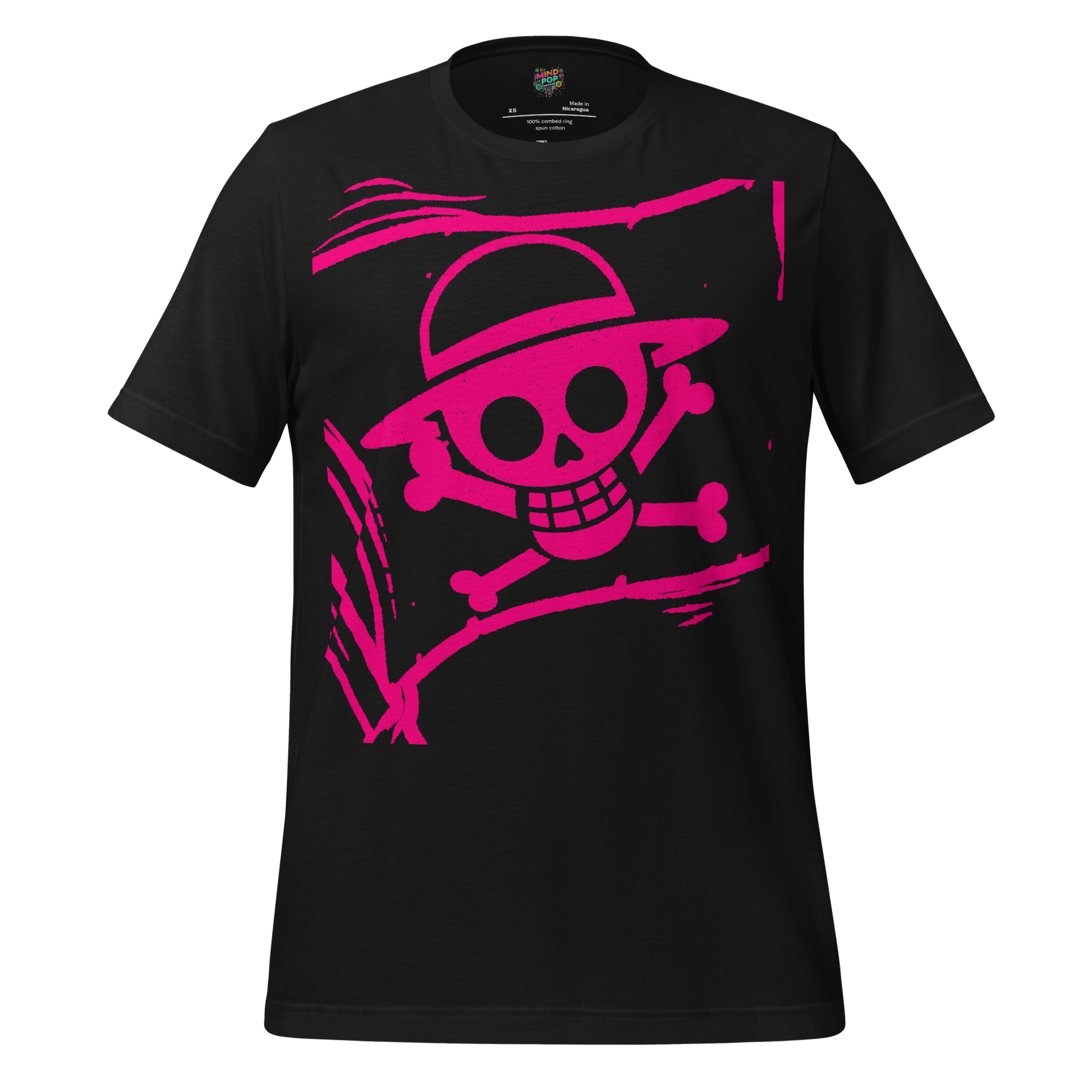 Anime Jolly Roger Tee — Pirate Flag Graphic Vintage Black