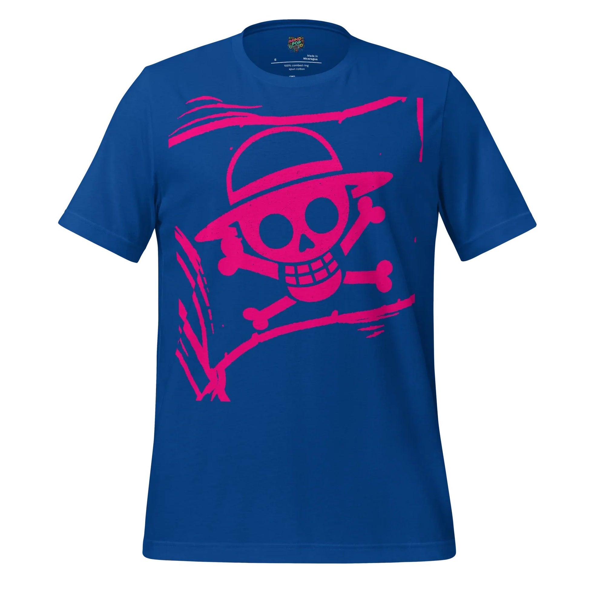 Anime Jolly Roger Tee — Pirate Flag Graphic True Royal