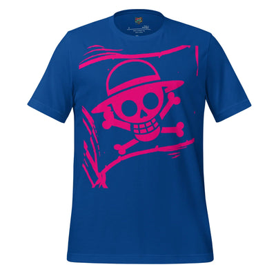 Anime Jolly Roger Tee — Pirate Flag Graphic True Royal