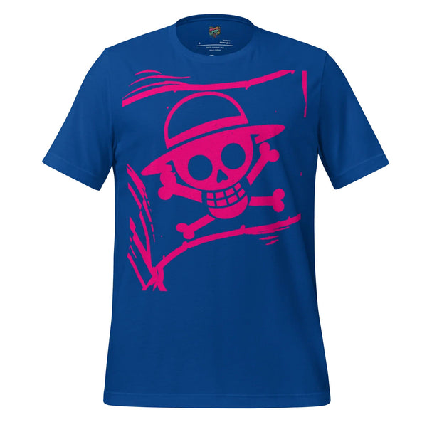 Anime Jolly Roger Tee — Pirate Flag Graphic True Royal