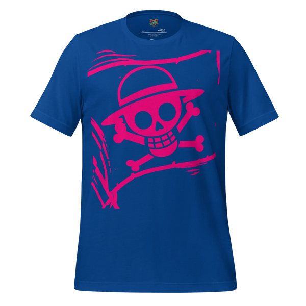 Anime Jolly Roger Tee — Pirate Flag Graphic True Royal