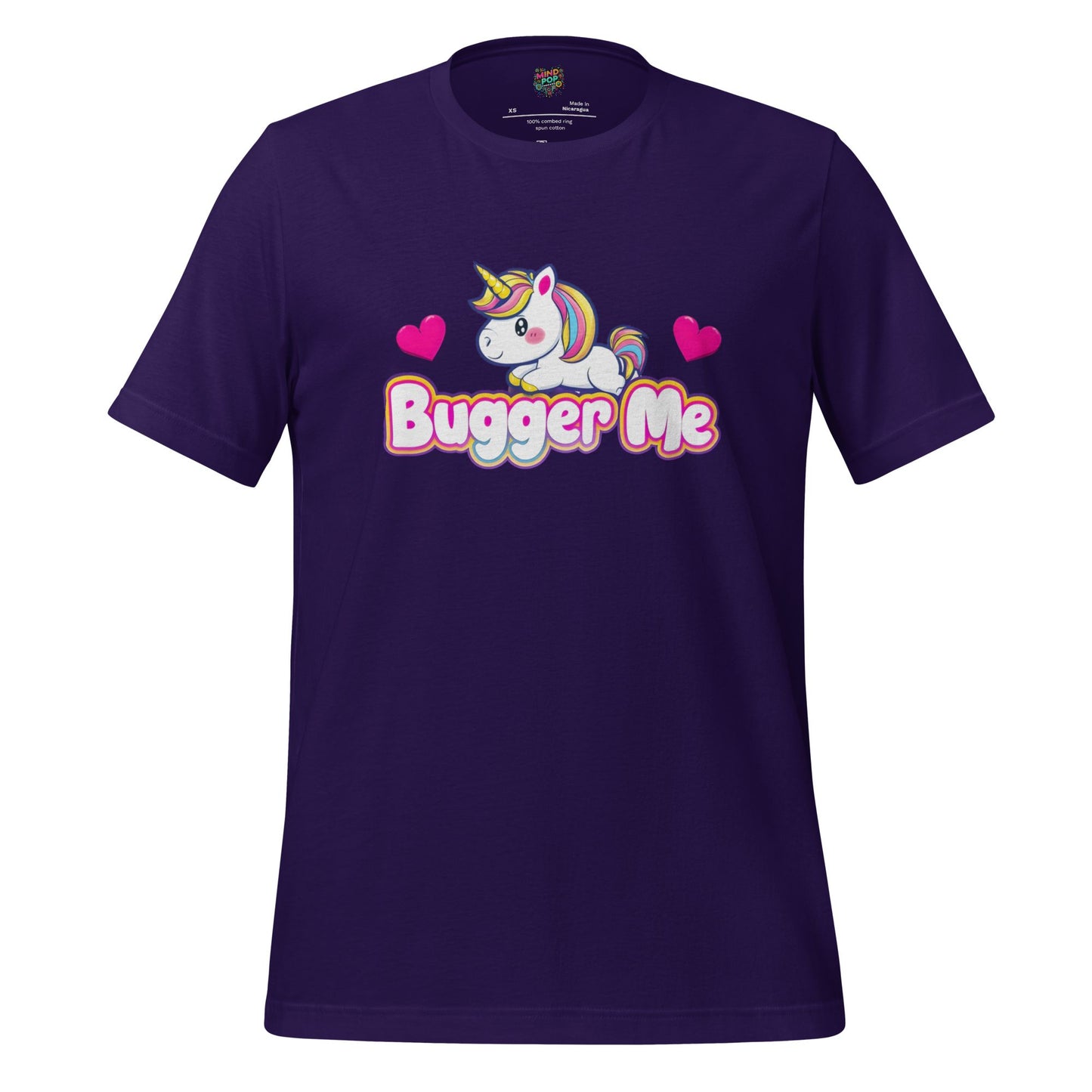B-gger Me T-Shirt Cheeky British Slang Team Purple