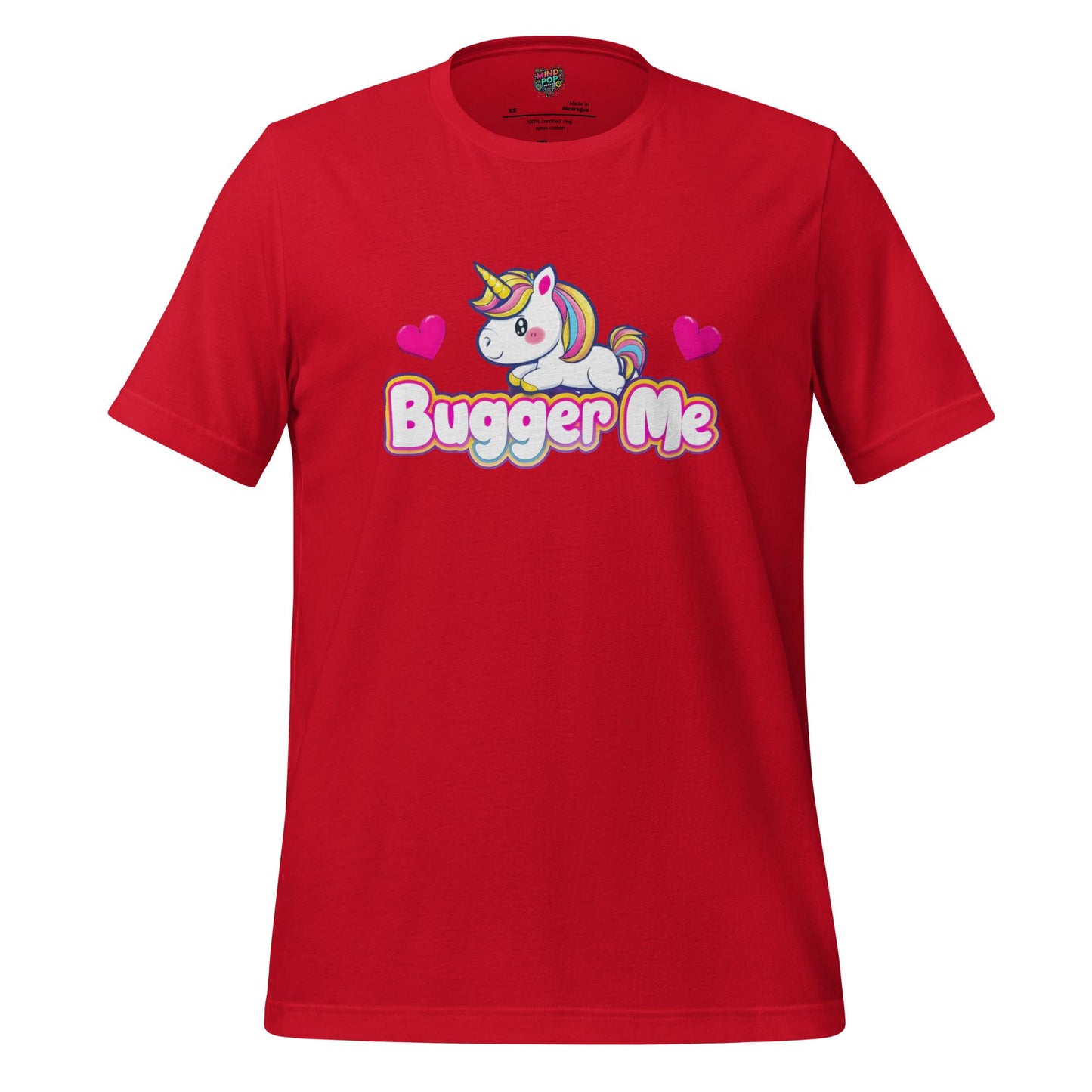 B-gger Me T-Shirt Cheeky British Slang Red