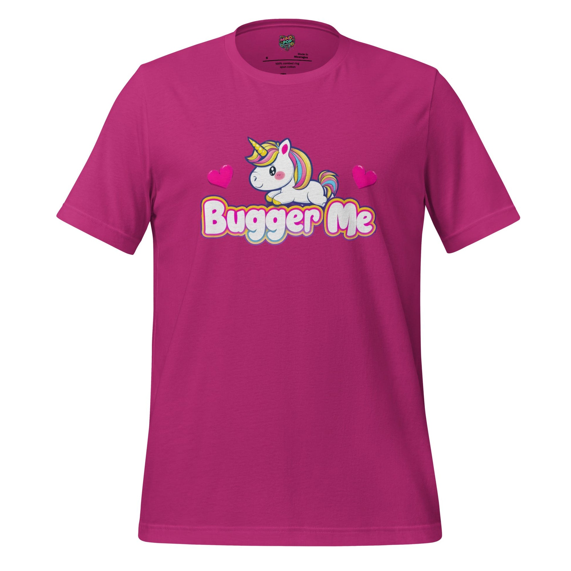 B-gger Me T-Shirt Cheeky British Slang Berry