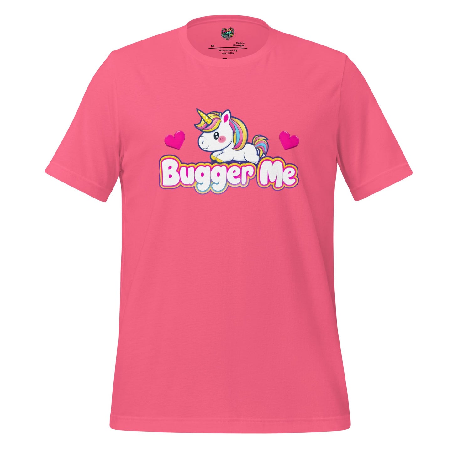 B-gger Me T-Shirt Cheeky British Slang Charity Pink