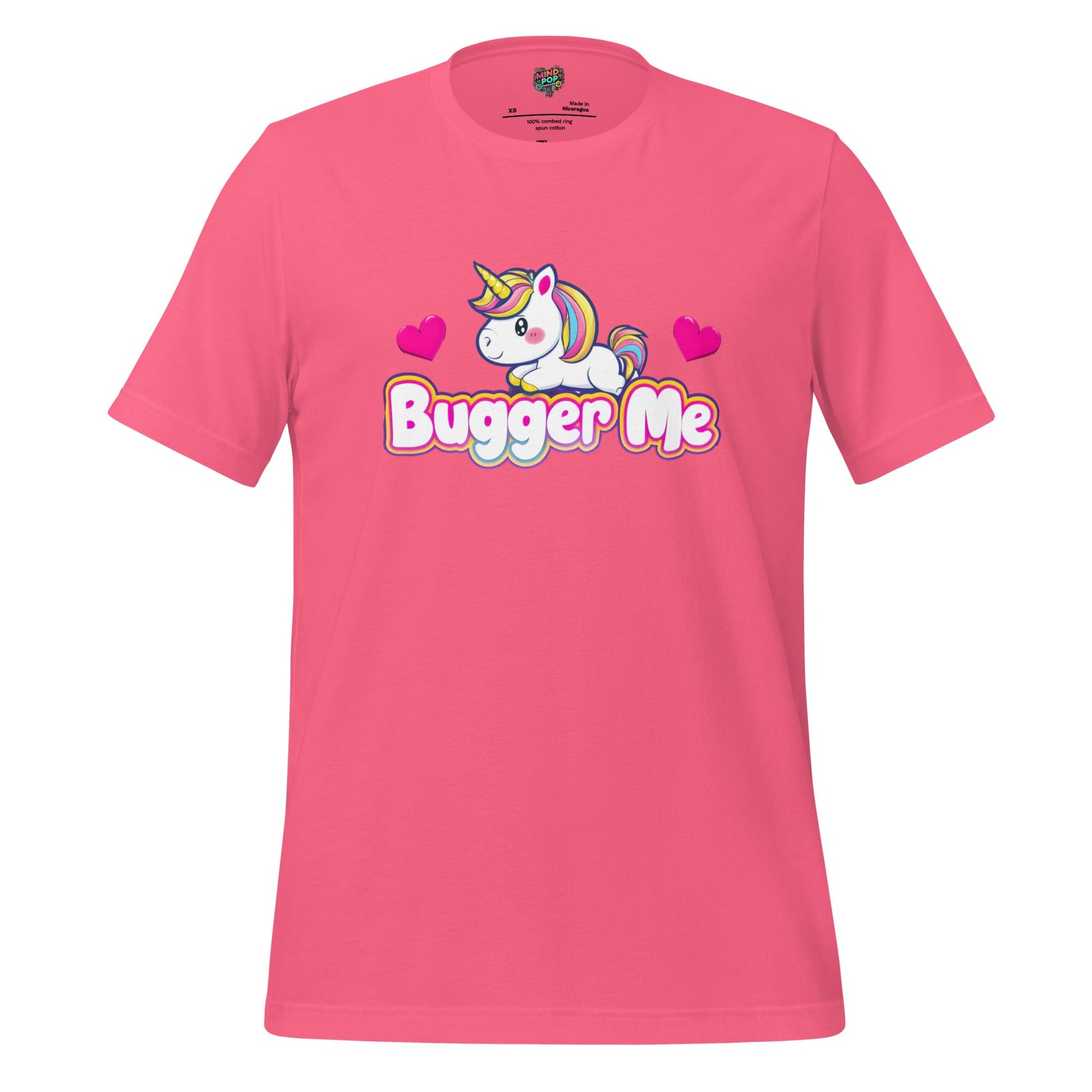 B-gger Me T-Shirt Cheeky British Slang Charity Pink