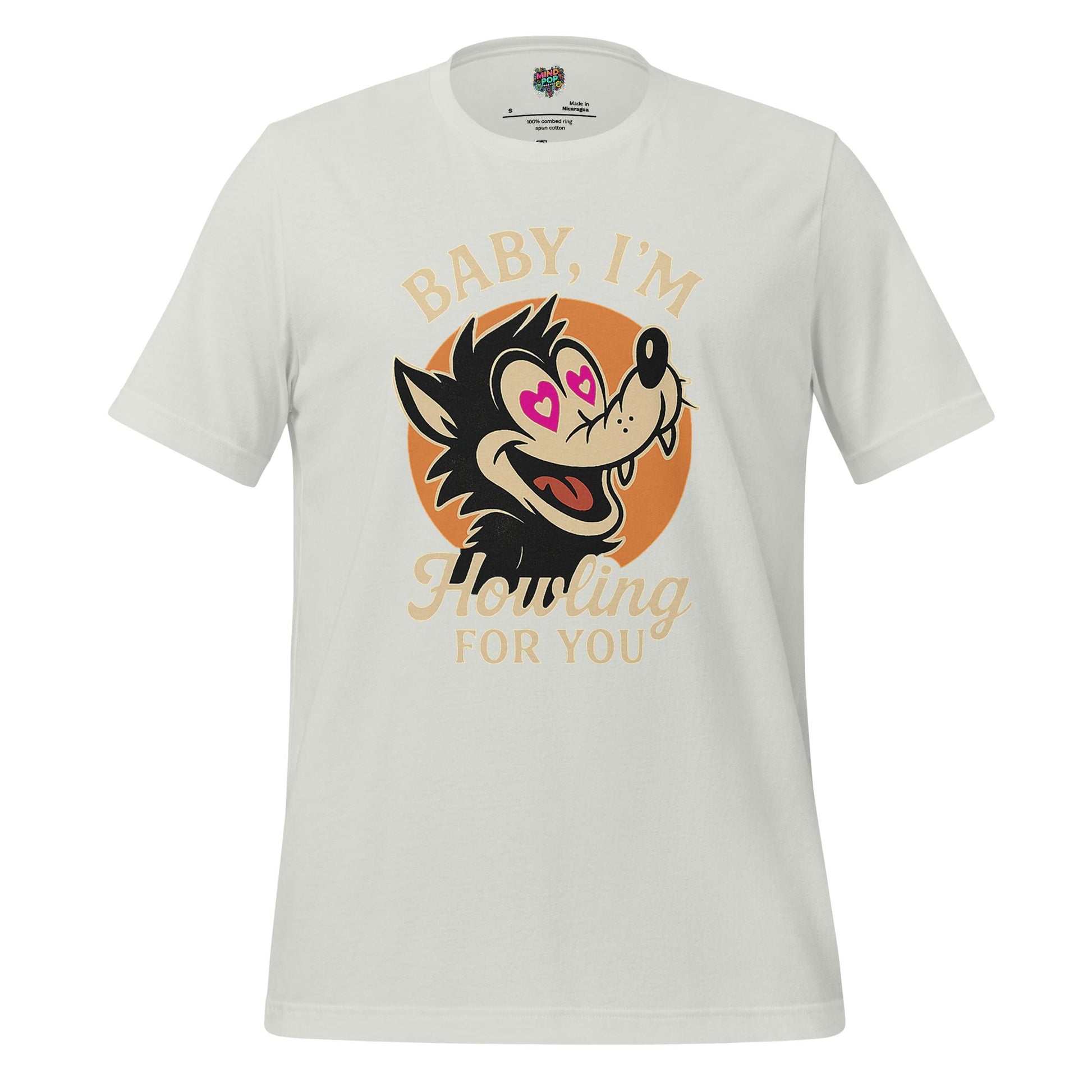 Howling For You - Wolf Love Graphic Silver