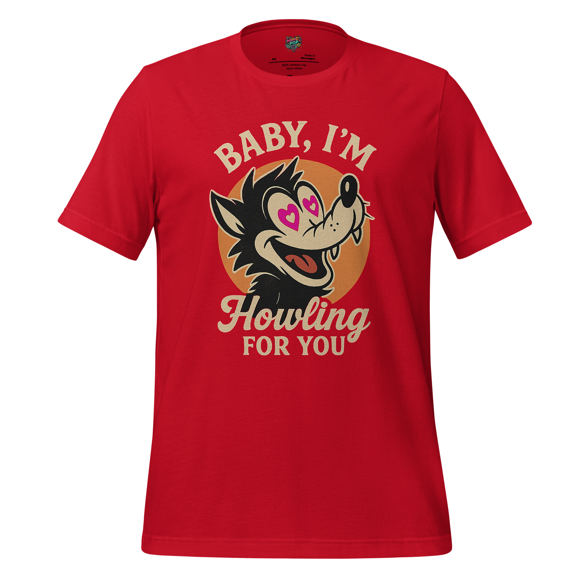 Howling For You - Wolf Love Graphic Red