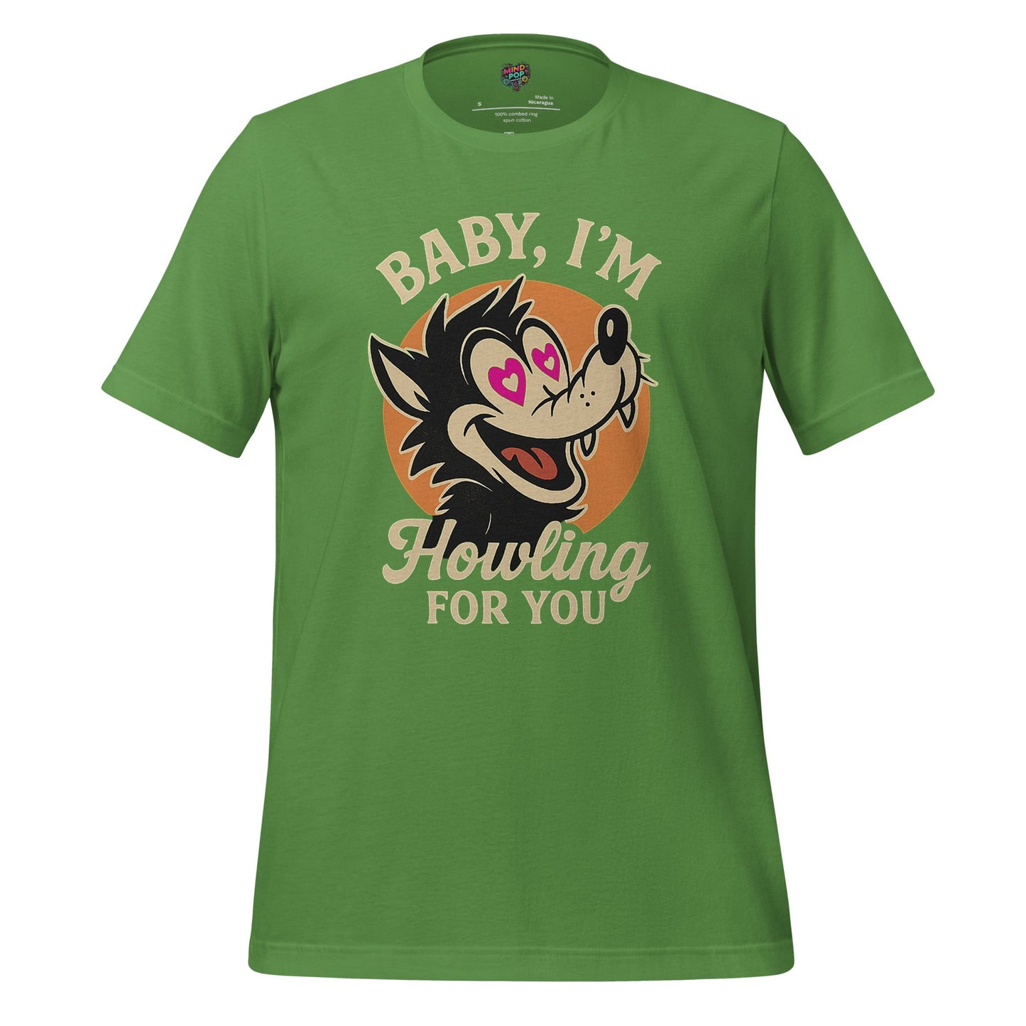 Howling For You - Wolf Love Graphic Leaf