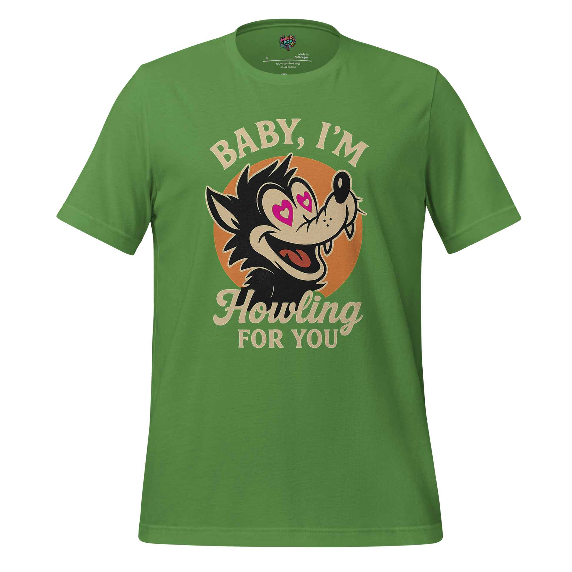 Howling For You - Wolf Love Graphic Leaf
