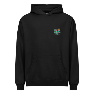 Bah-Humbug Christmas Cotton Hoodie Black