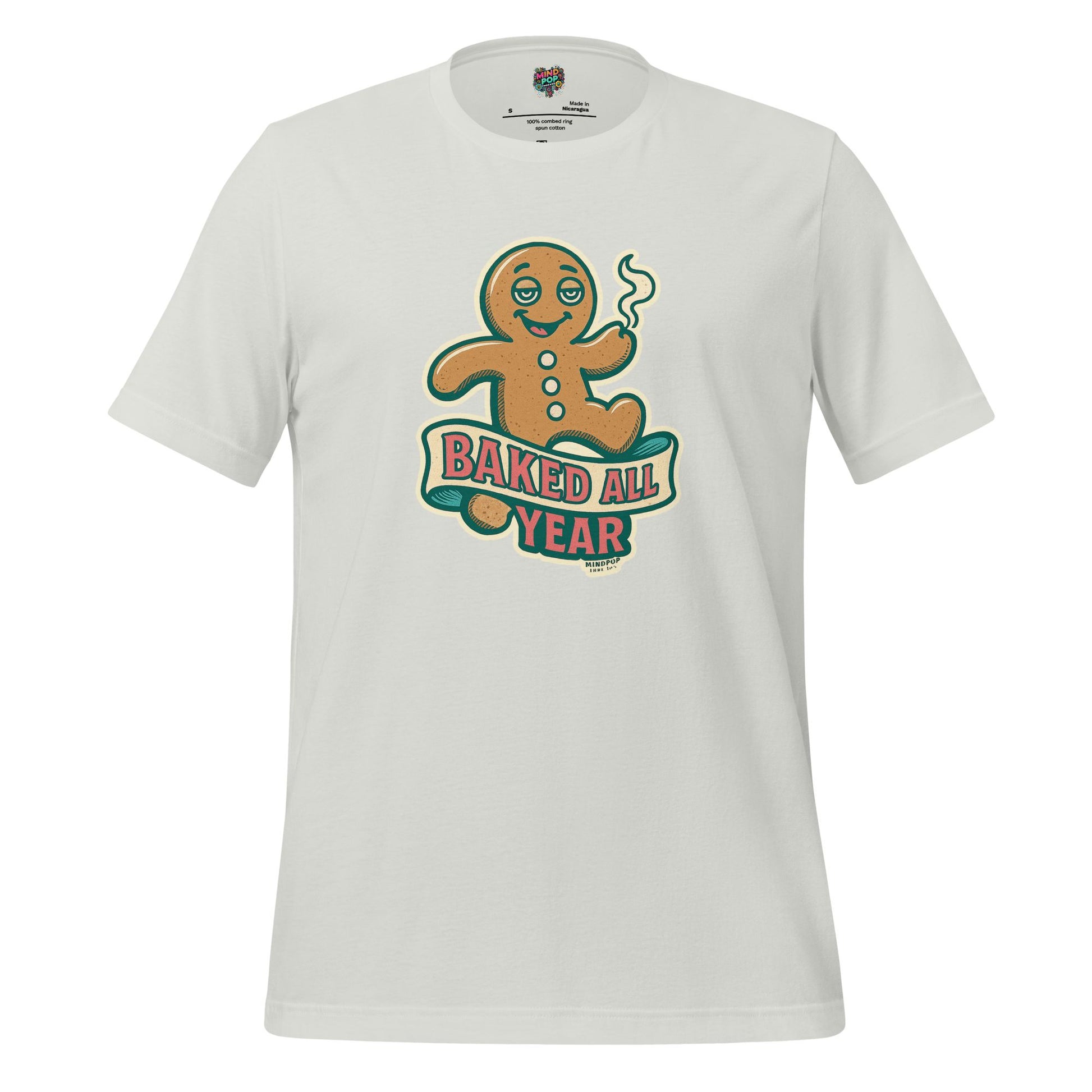 Baked All Year Christmas Cookie Shirt Silver